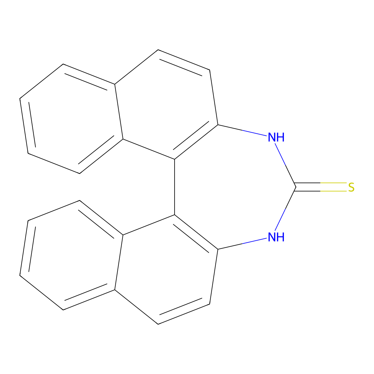 (11BR)-3,5-Dihydro-4H-dinaphtho[2,1-D:1',2'-F][1,3]diazepine-4-thione molecular structure, CAS 194718-23-5