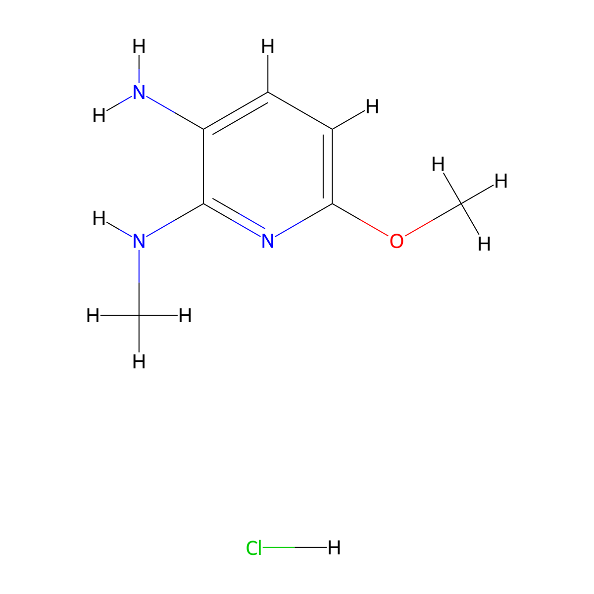 6-Methoxy-N2-methylpyridine-2,3-diamine hydrochloride molecular structure, CAS 194720-55-3