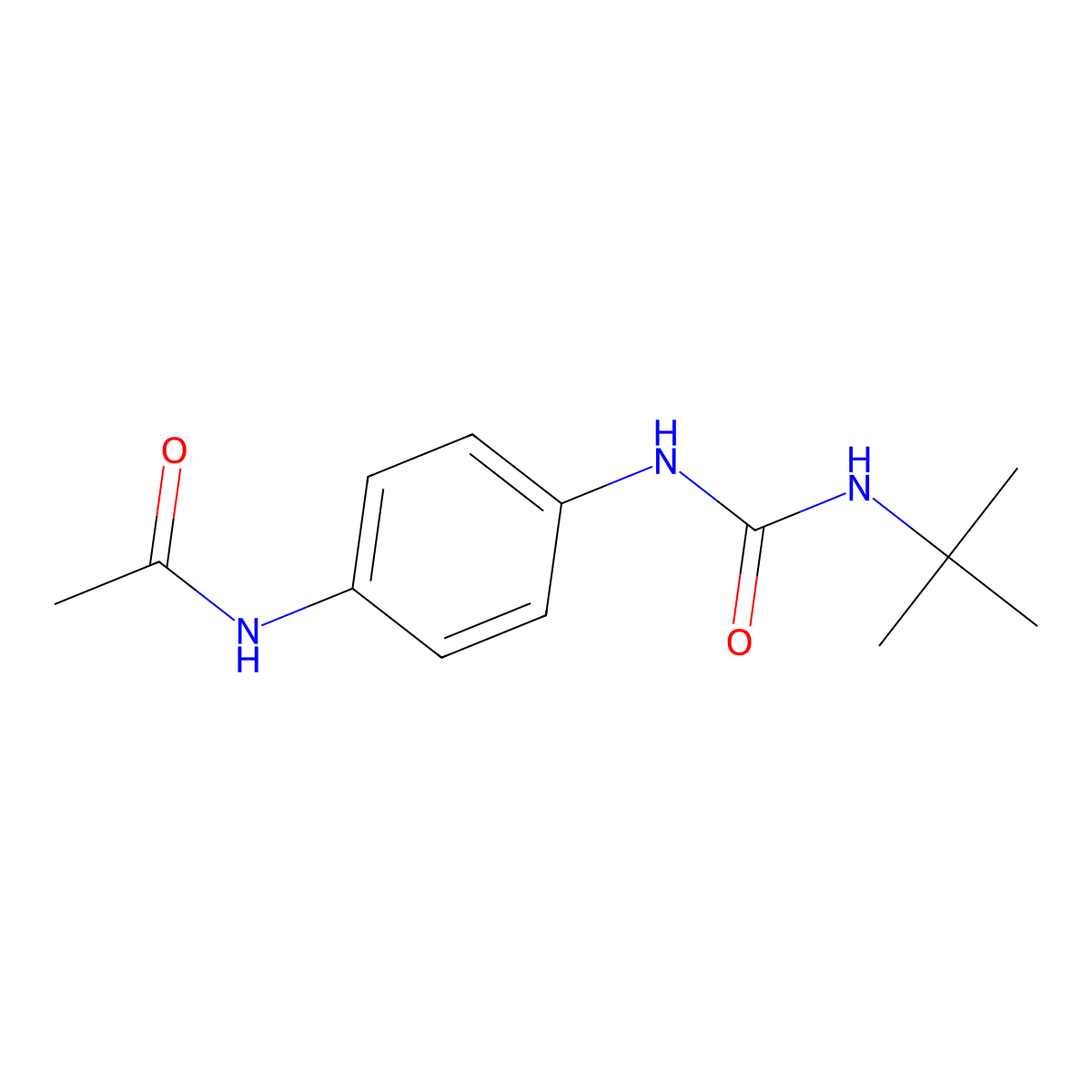 N-[4-(tert-butylcarbamoylamino)phenyl]acetamide molecular structure, CAS 194723-33-6