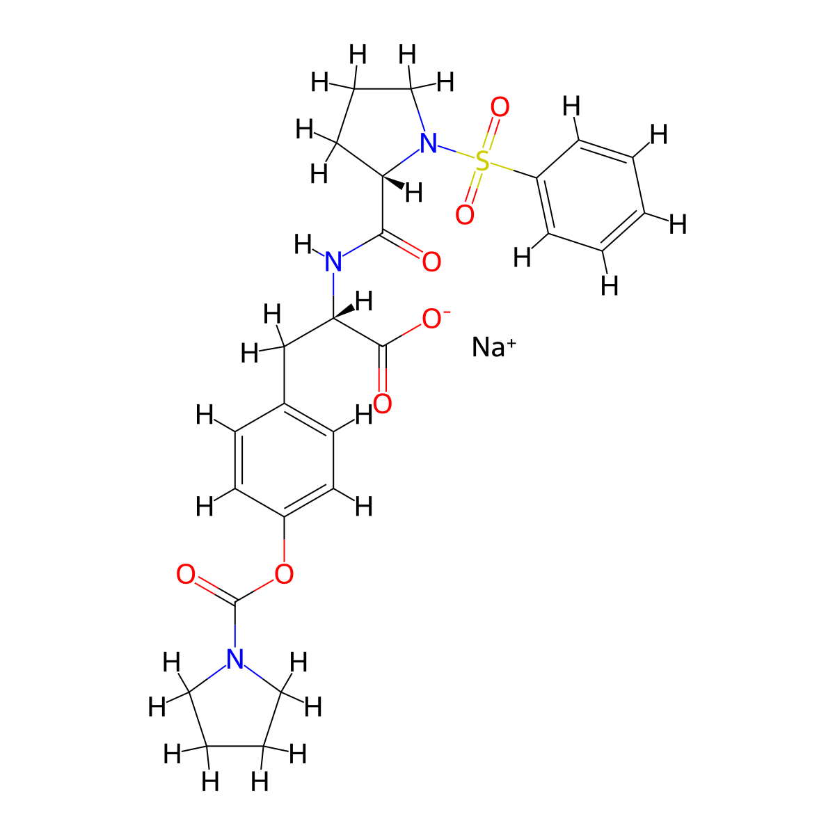 BOP sodium salt molecular structure, CAS 1947348-42-6