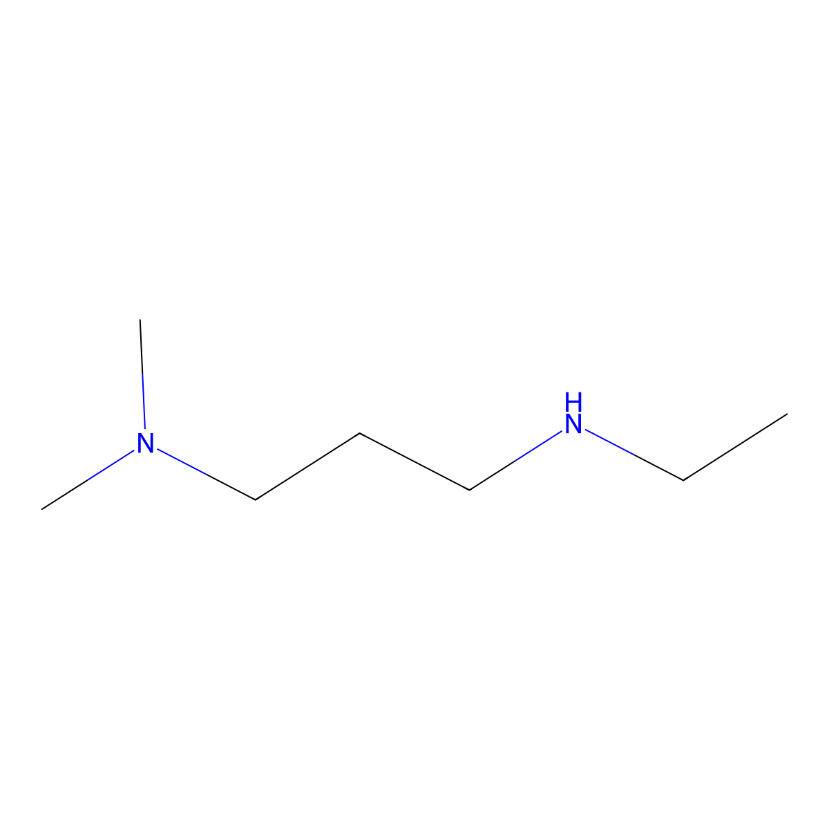 N3-Ethyl-N1,N1-dimethyl-1,3-propanediamine molecular structure, CAS 19475-27-5
