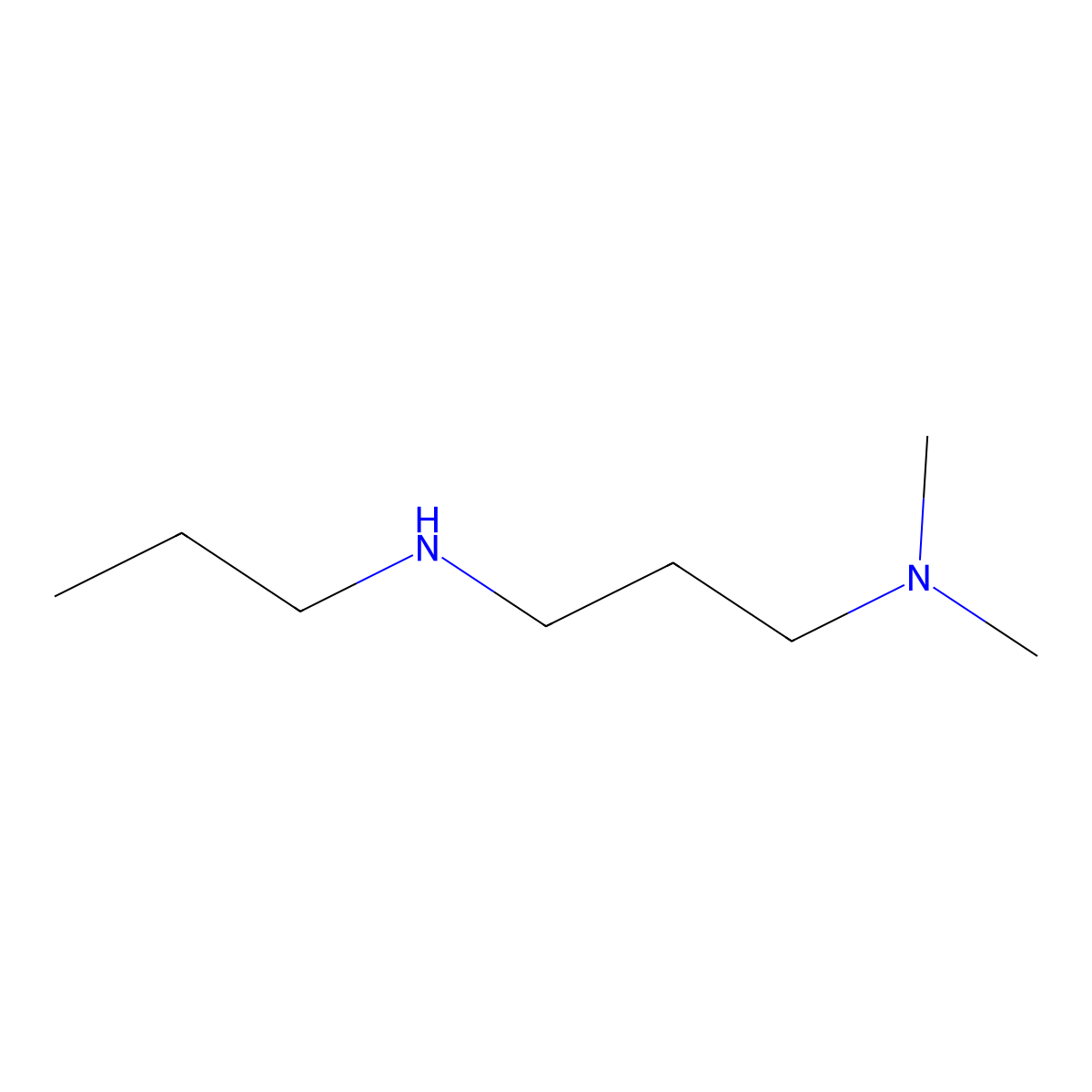 N1,N1-Dimethyl-N3-propyl-1,3-propanediamine molecular structure, CAS 19475-28-6
