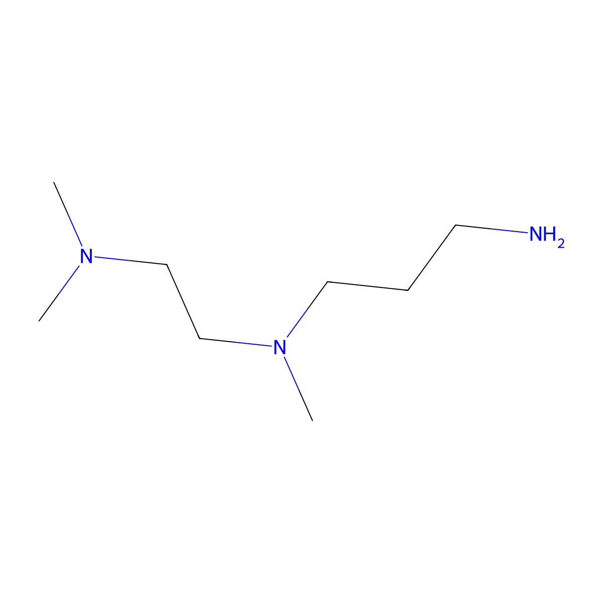 {2-[(3-Aminopropyl)(methyl)amino]ethyl}dimethylamine molecular structure, CAS 19475-29-7