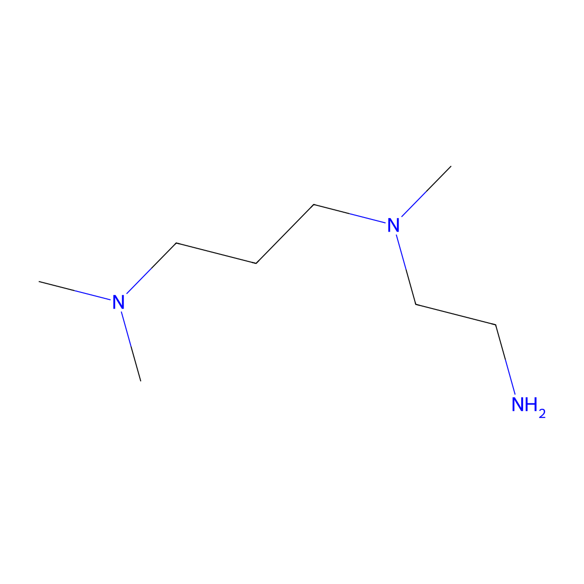 {3-[(2-Aminoethyl)(methyl)amino]propyl}dimethylamine molecular structure, CAS 19475-31-1