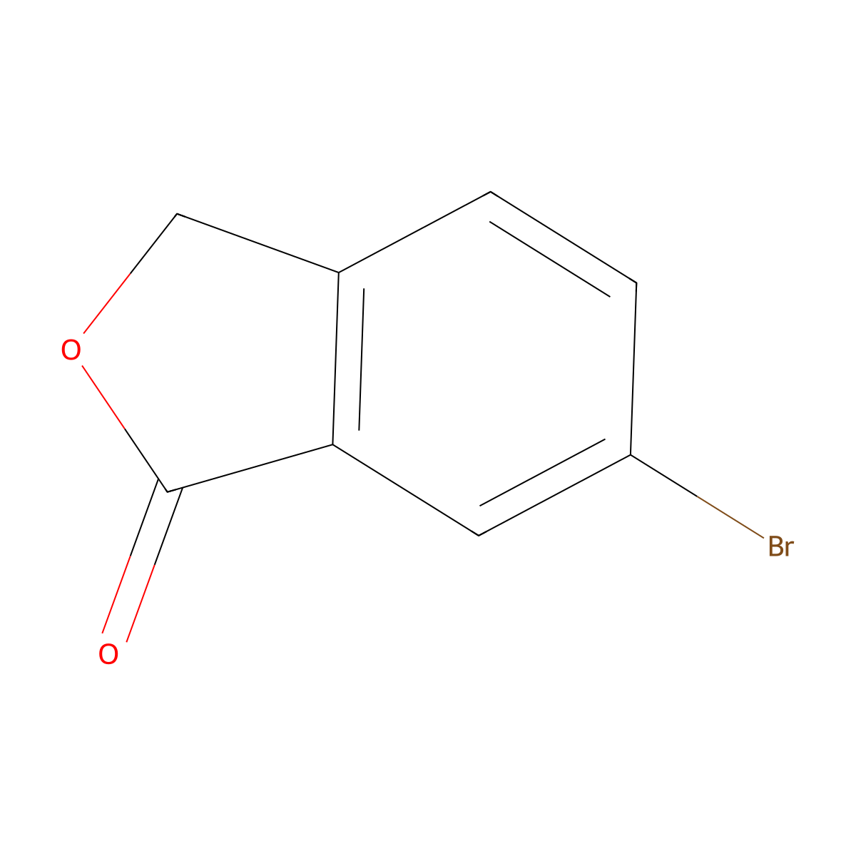 6-Bromo-1,3-dihydro-2-benzofuran-1-one molecular structure, CAS 19477-73-7