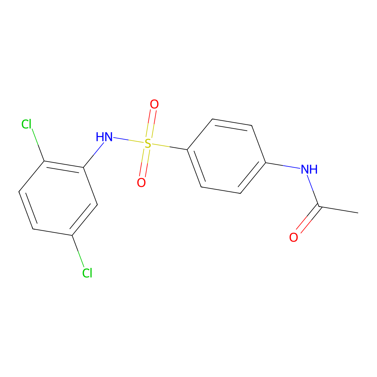 N-[4-[(2,5-dichlorophenyl)sulfamoyl]phenyl]acetamide molecular structure, CAS 194783-60-3