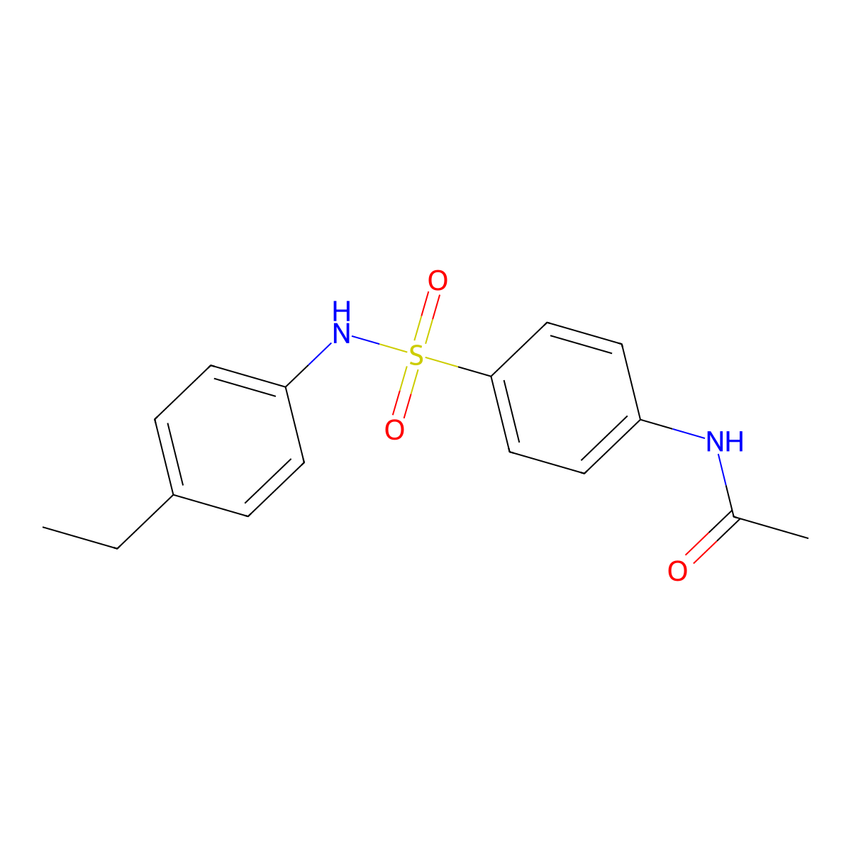 N-{4-[(4-ethylphenyl)sulfamoyl]phenyl}acetamide molecular structure, CAS 194783-79-4