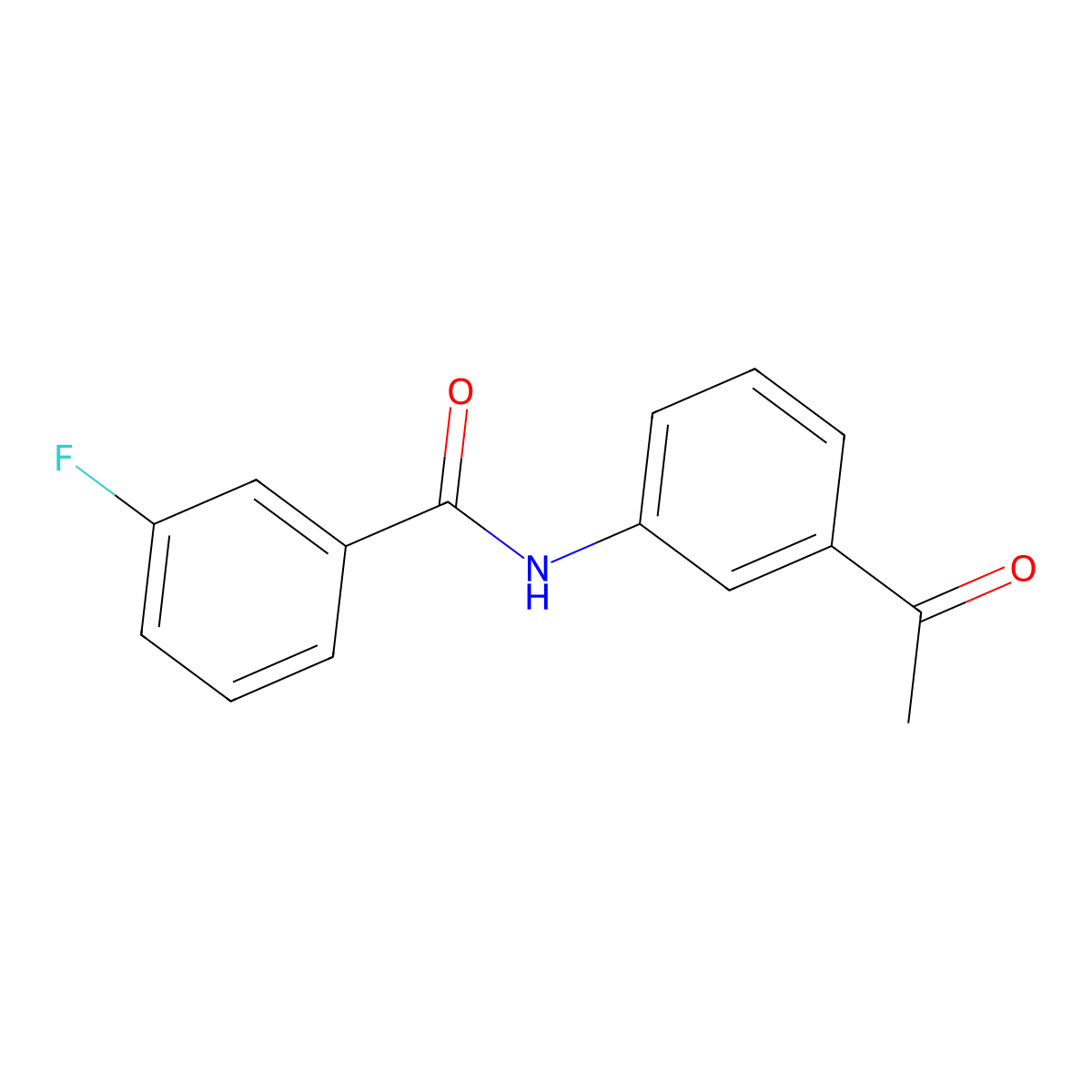 N-(3-acetylphenyl)-3-fluorobenzamide molecular structure, CAS 194783-81-8