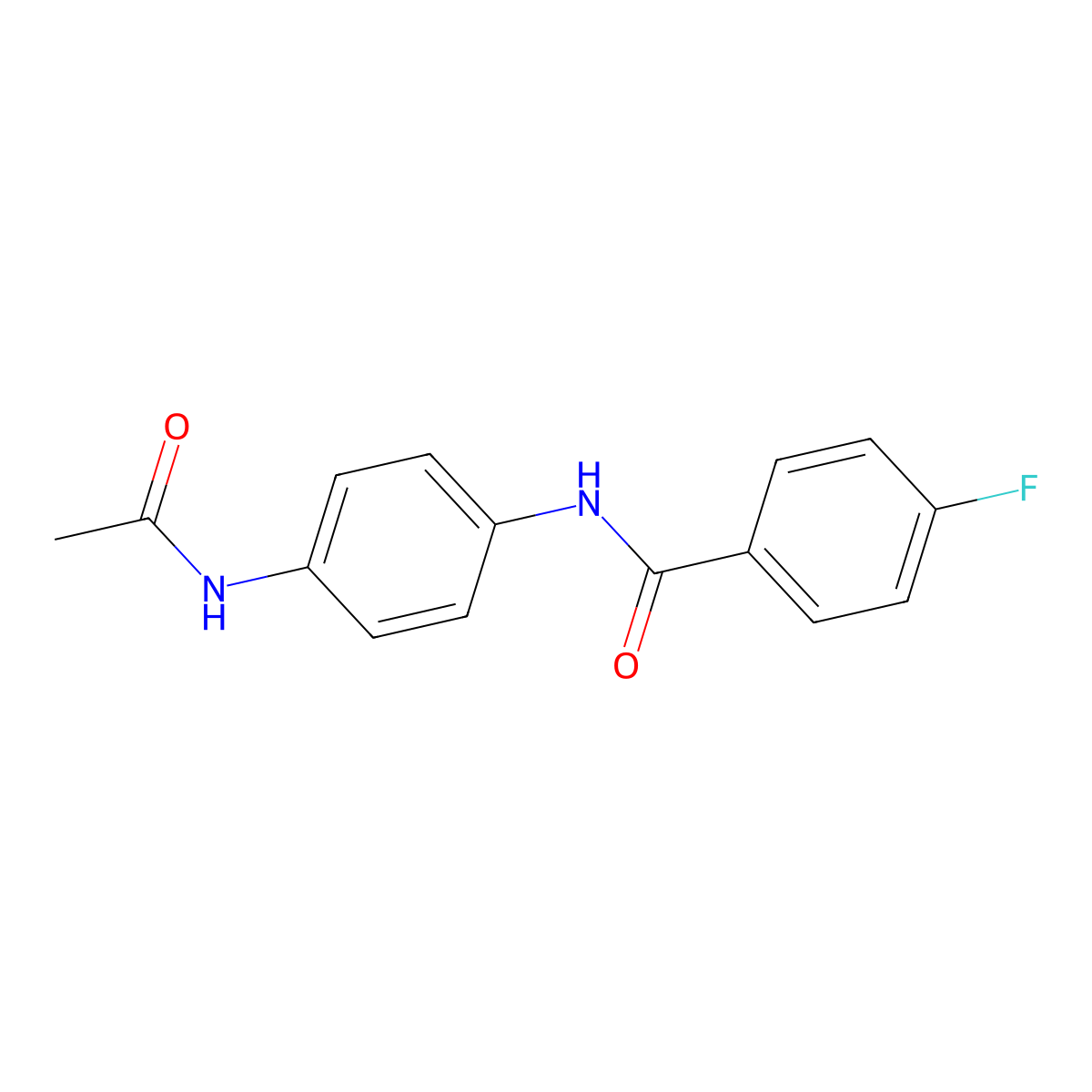 N-[4-(Acetylamino)phenyl]-4-fluorobenzamide molecular structure, CAS 194783-84-1