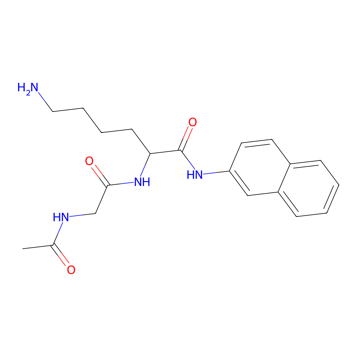 Ac-Gly-Lys-bNA molecular structure, CAS 194783-86-3