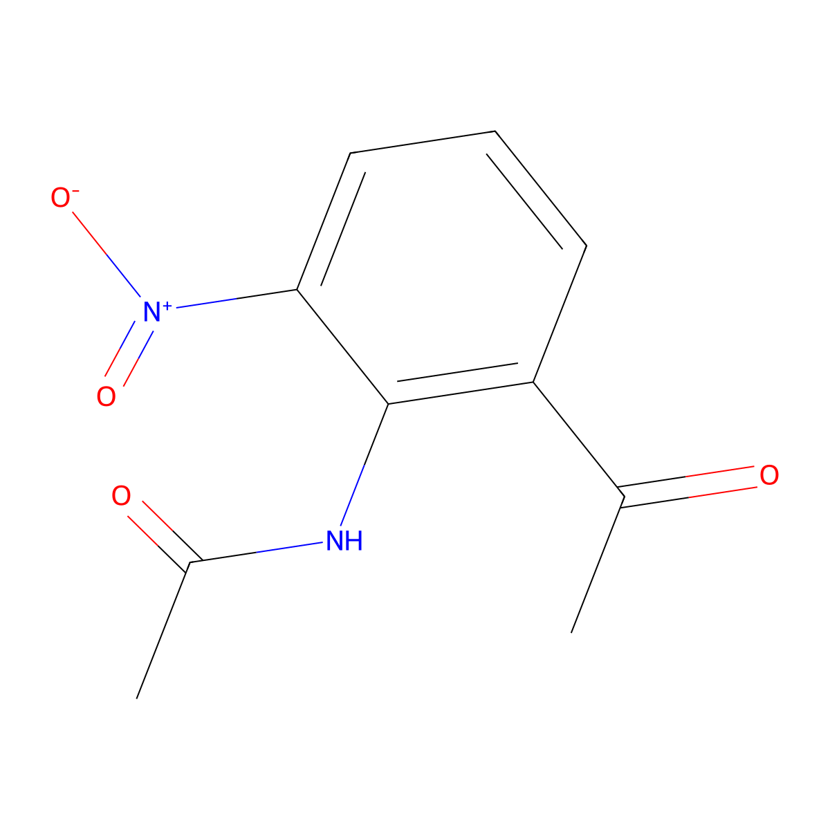 N-(2-acetyl-6-nitrophenyl)acetamide molecular structure, CAS 194784-10-6