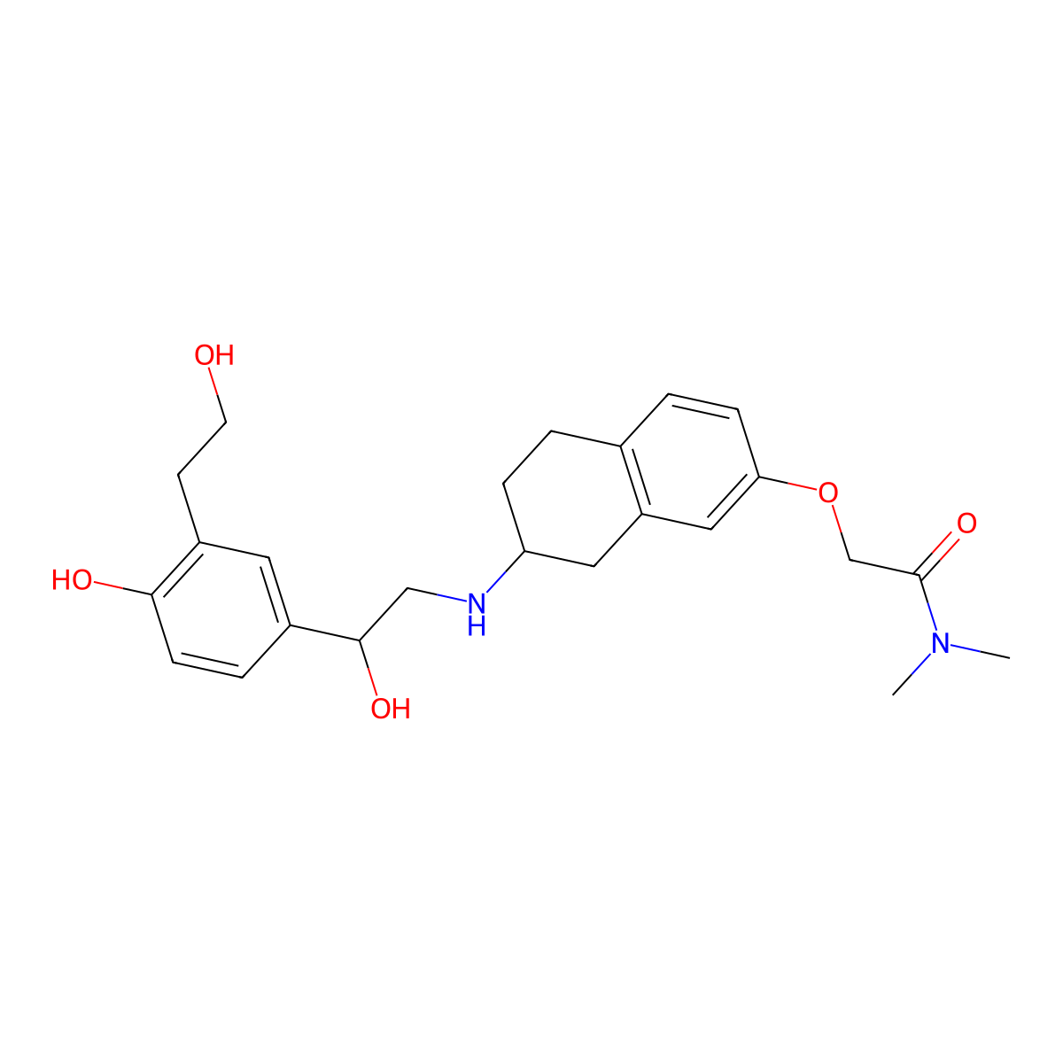Bedoradrine molecular structure, CAS 194785-19-8