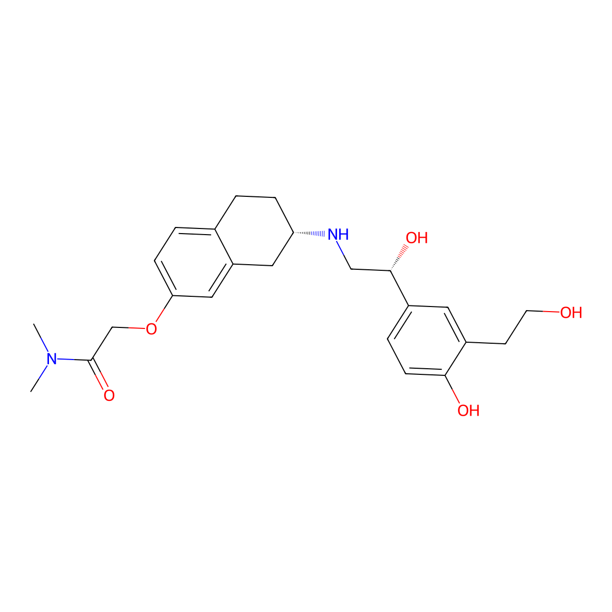 Bedoradrine molecular structure, CAS 194785-19-8