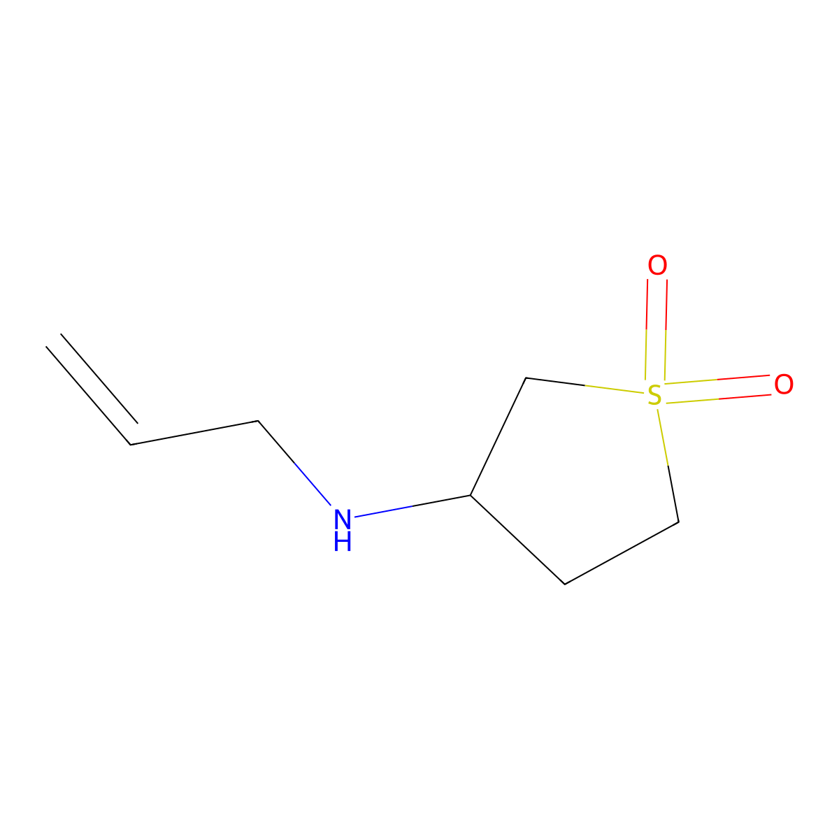 3-(Allylamino)tetrahydrothiophene 1,1-dioxide molecular structure, CAS 194788-58-4
