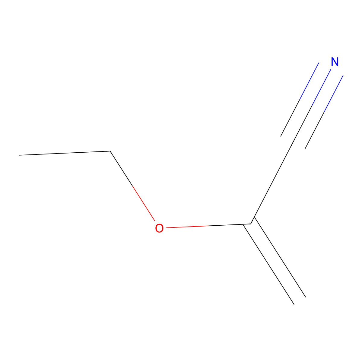 2-Ethoxyprop-2-enenitrile molecular structure, CAS 19479-65-3