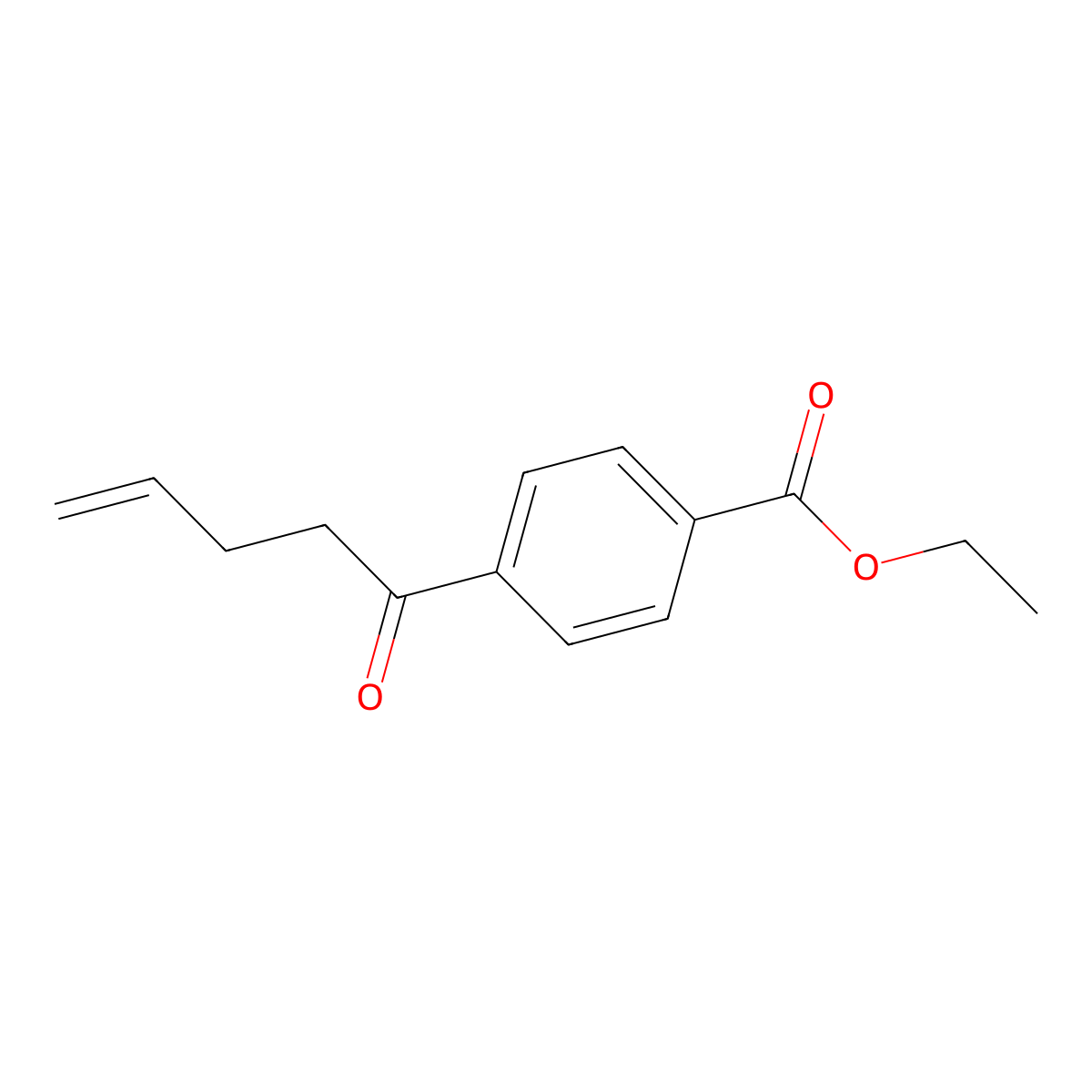 Ethyl 4-(pent-4-enoyl)benzoate molecular structure, CAS 194796-25-3