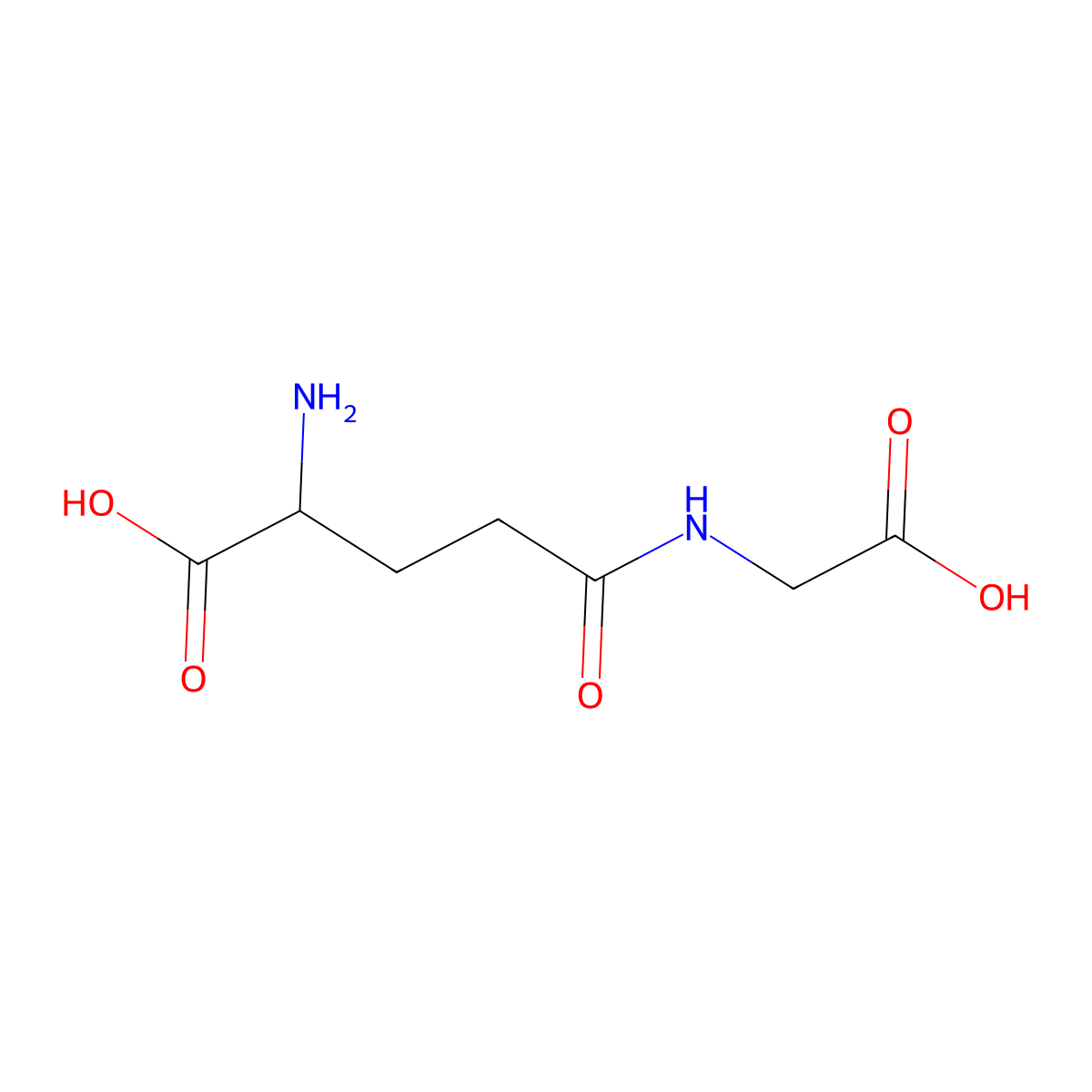 gamma-Glu-Gly molecular structure, CAS 1948-29-4