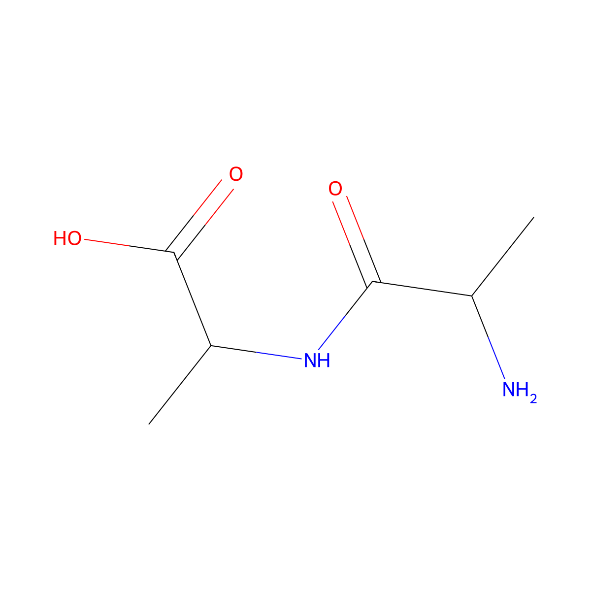 L-Alanyl-L-alanine molecular structure, CAS 1948-31-8