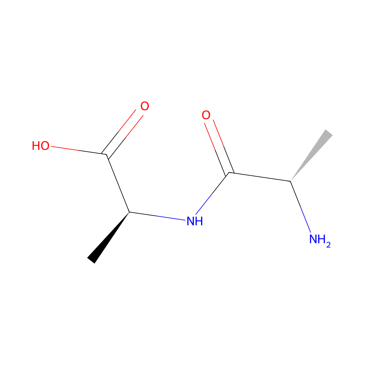 L-Alanyl-L-alanine molecular structure, CAS 1948-31-8