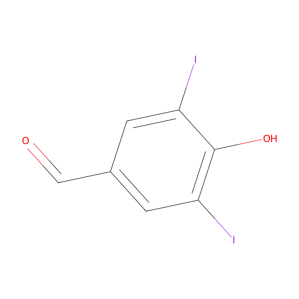 4-Hydroxy-3,5-diiodobenzaldehyde molecular structure, CAS 1948-40-9