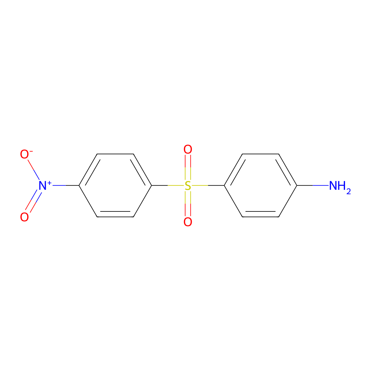 4-((4-Nitrophenyl)sulfonyl)benzenamine molecular structure, CAS 1948-92-1