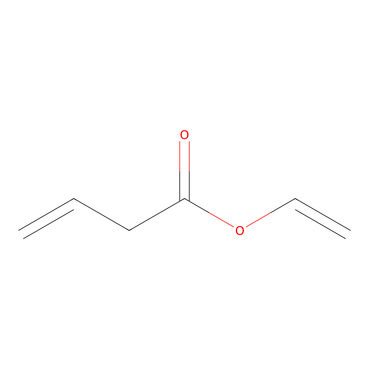 Vinyl 3-butenoate molecular structure, CAS 19480-15-0