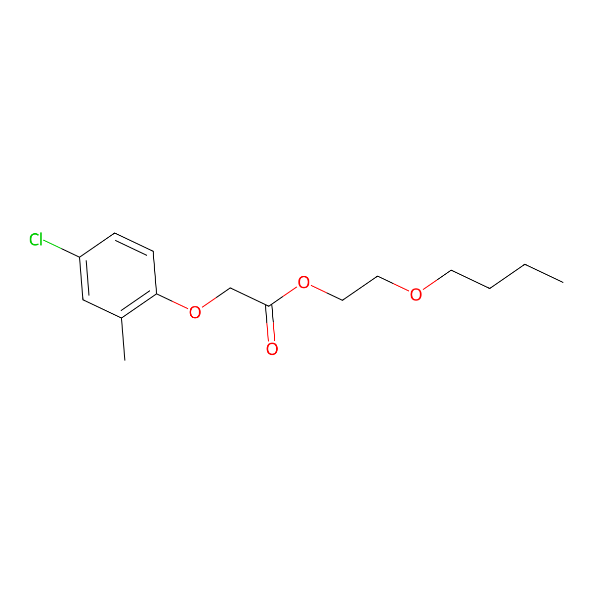 MCPA-butotyl molecular structure, CAS 19480-43-4