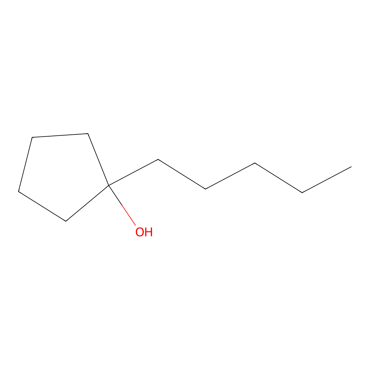 1-(n-Pentyl)cyclopentanol molecular structure, CAS 194800-16-3