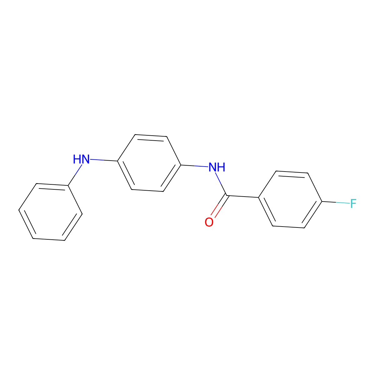 N-(4-anilinophenyl)-4-fluorobenzamide molecular structure, CAS 194800-37-8