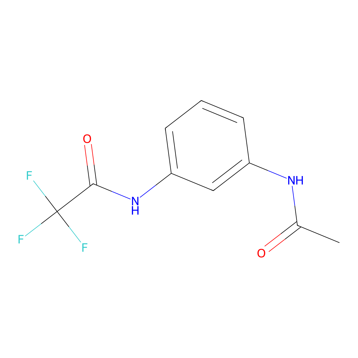 N-(3-acetamidophenyl)-2,2,2-trifluoroacetamide molecular structure, CAS 194801-20-2