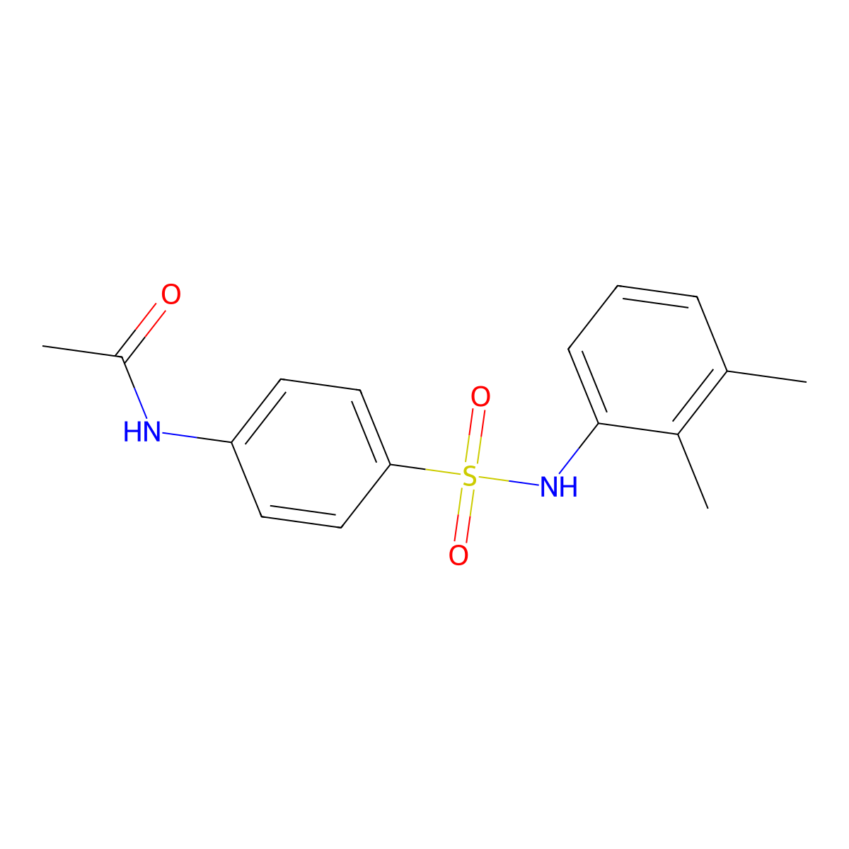 N-(4-{[(2,3-dimethylphenyl)amino]sulfonyl}phenyl)acetamide molecular structure, CAS 194801-29-1