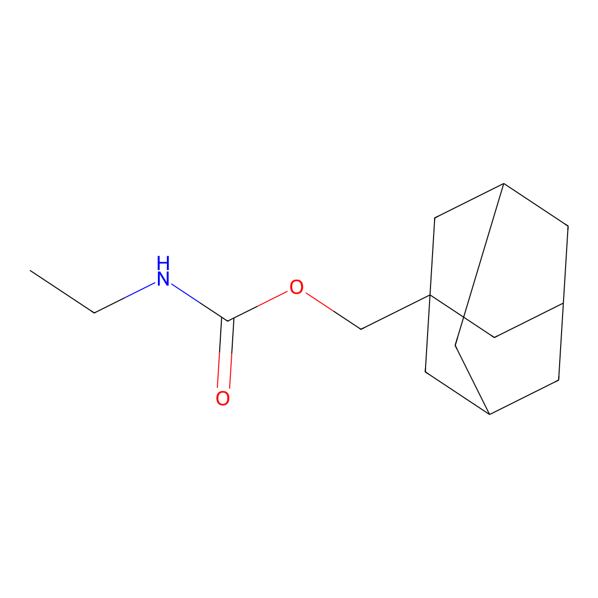 adamantan-1-ylmethyl N-ethylcarbamate molecular structure, CAS 194801-48-4