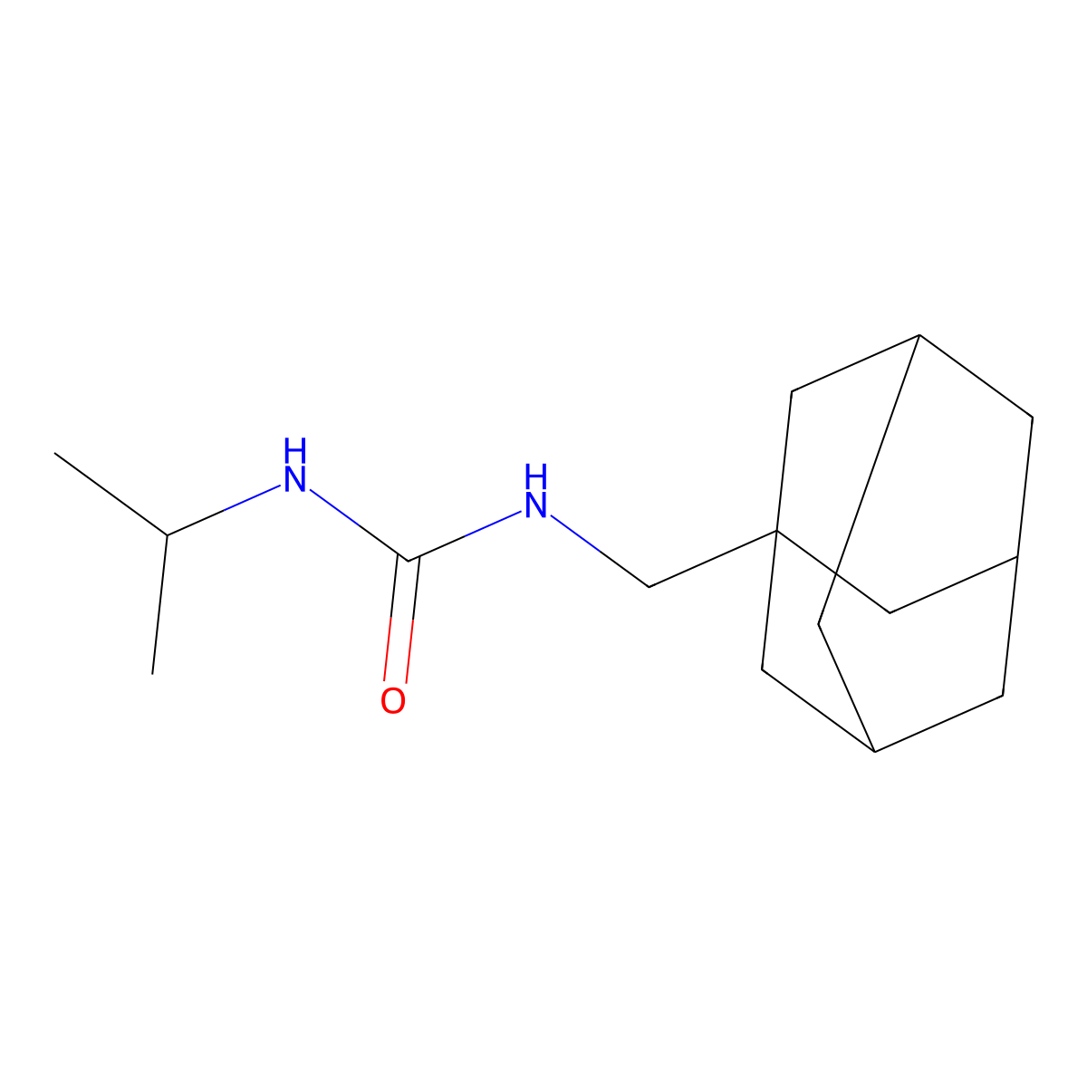N-(1-adamantylmethyl)-N'-isopropylurea molecular structure, CAS 194801-49-5