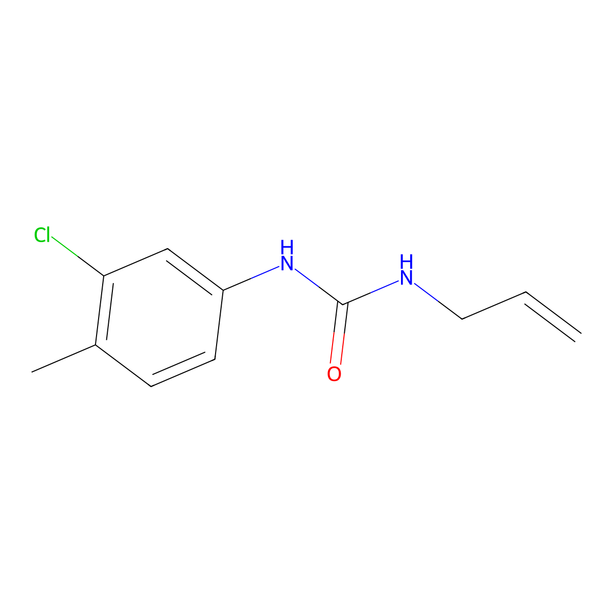 1-Allyl-3-(3-chloro-4-methylphenyl)urea molecular structure, CAS 194802-00-1
