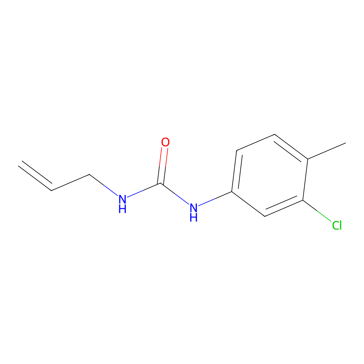 1-Allyl-3-(3-chloro-4-methylphenyl)urea molecular structure, CAS 194802-00-1