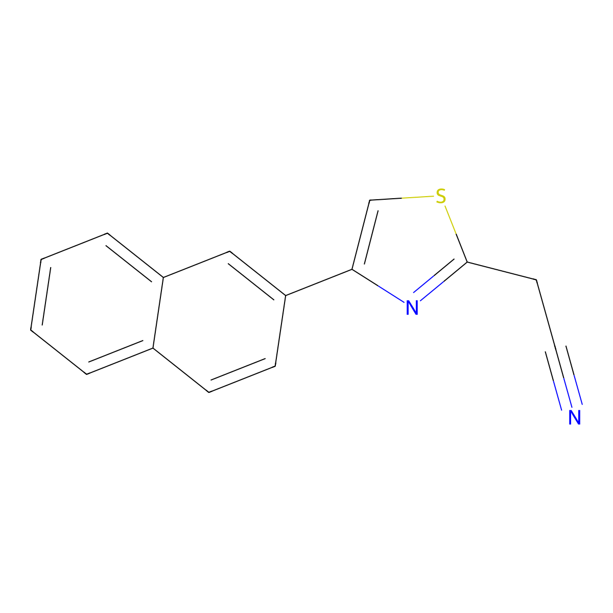 2-[4-(Naphthalen-2-yl)-1,3-thiazol-2-yl]acetonitrile molecular structure, CAS 194809-95-5