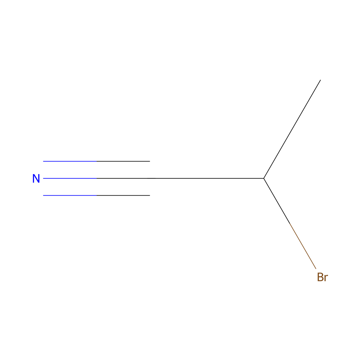 2-Bromopropionitrile molecular structure, CAS 19481-82-4