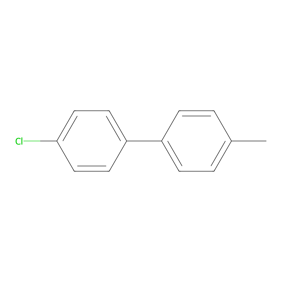 4-Chloro-4'-methyl-1,1'-biphenyl molecular structure, CAS 19482-11-2