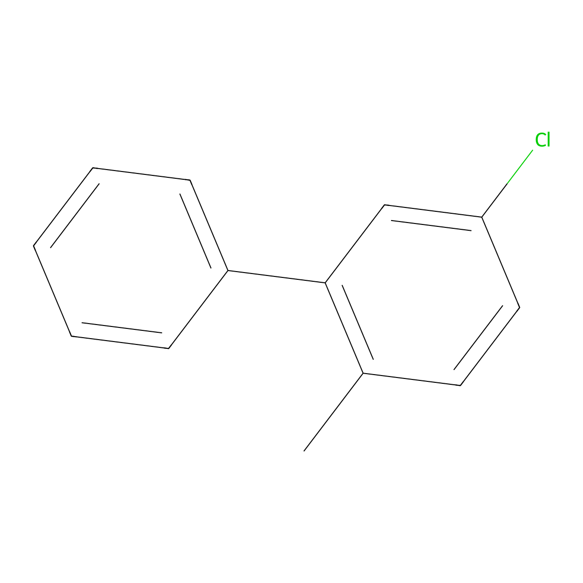 4-Chloro-1-methyl-2-phenylbenzene molecular structure, CAS 19482-17-8