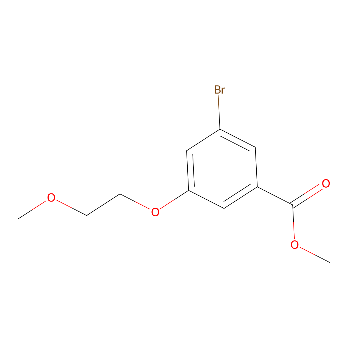 Methyl 3-bromo-5-(2-methoxyethoxy)benzoate molecular structure, CAS 1948234-02-3