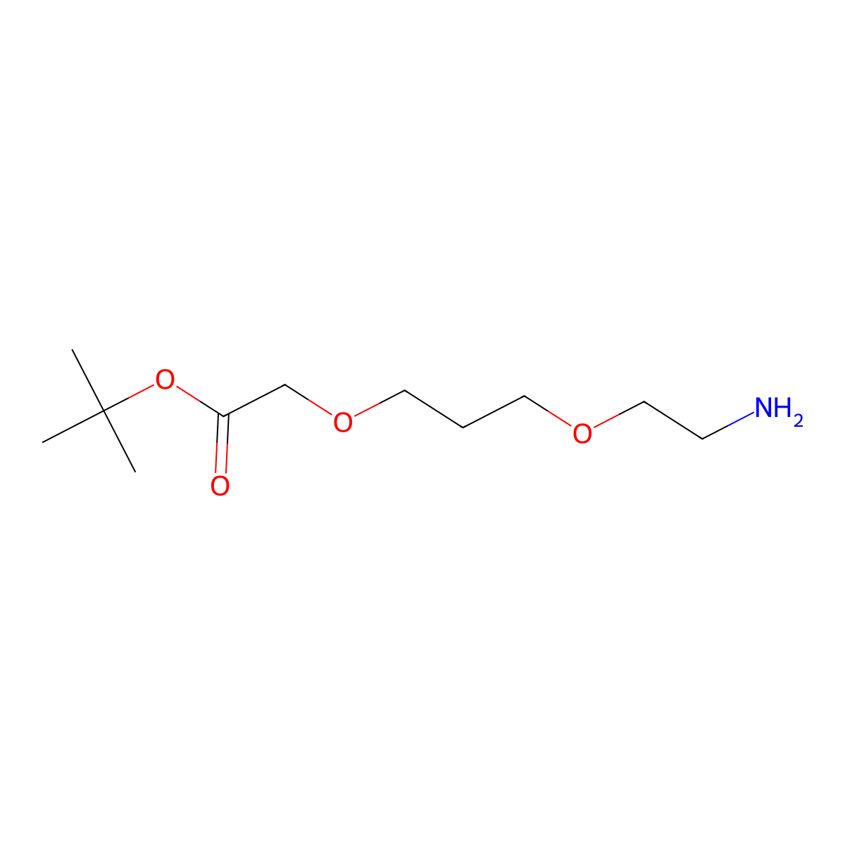tert-Butyl 2-(3-(2-aminoethoxy)propoxy)acetate molecular structure, CAS 1948273-09-3