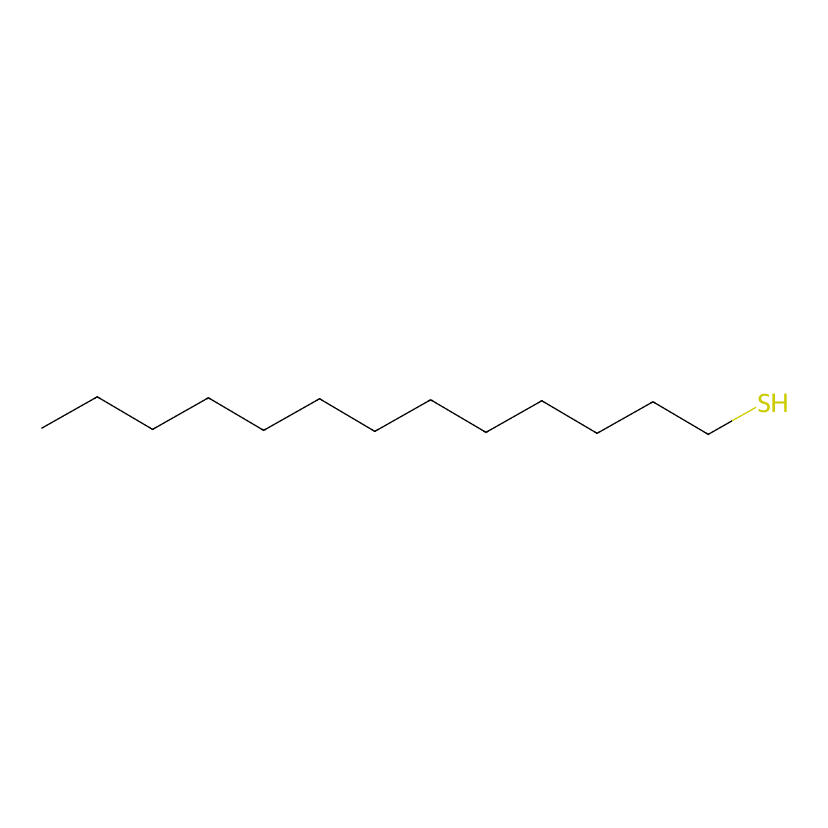 1-Tridecanethiol molecular structure, CAS 19484-26-5