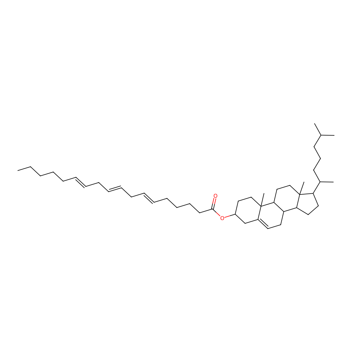 CE(18:3(6Z,9Z,12Z)) molecular structure, CAS 19485-77-9