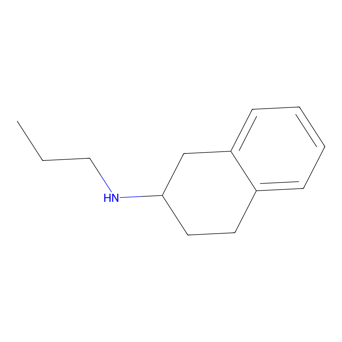 n-Propyl-1,2,3,4-tetrahydronaphthalen-2-amine molecular structure, CAS 19485-87-1
