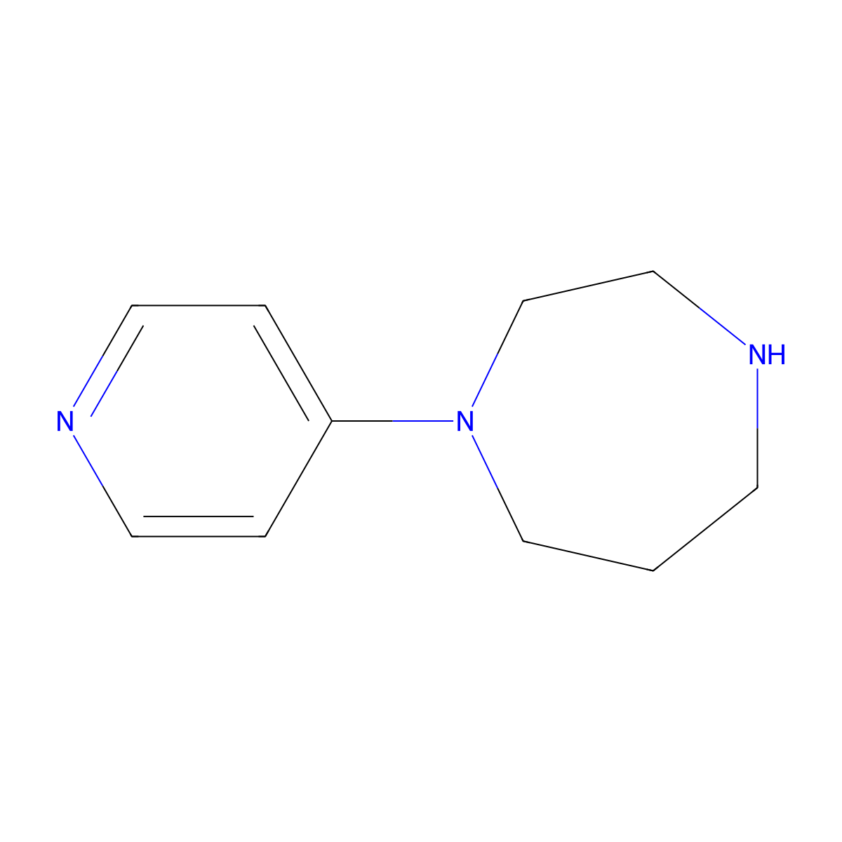 1-(Pyridin-4-YL)-1,4-diazepane molecular structure, CAS 194853-82-2