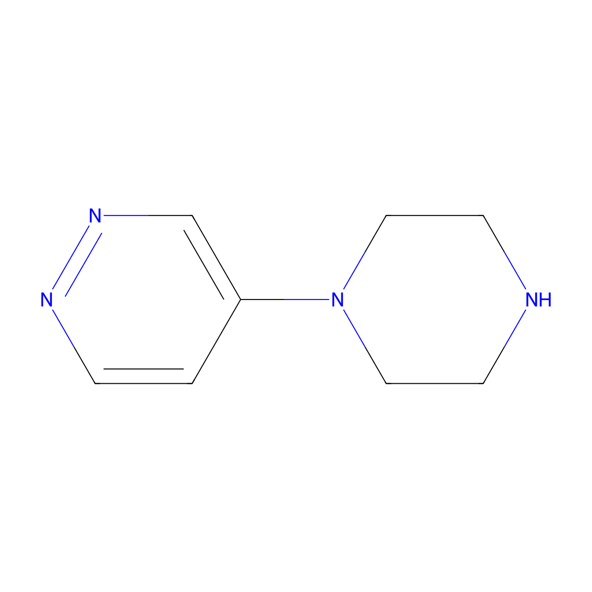4-(Piperazin-1-yl)pyridazine molecular structure, CAS 194853-84-4