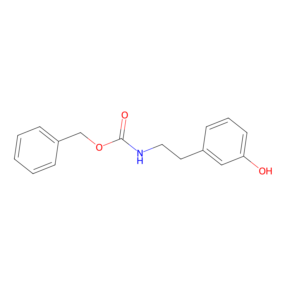 benzyl N-[2-(3-hydroxyphenyl)ethyl]carbamate molecular structure, CAS 194855-05-5