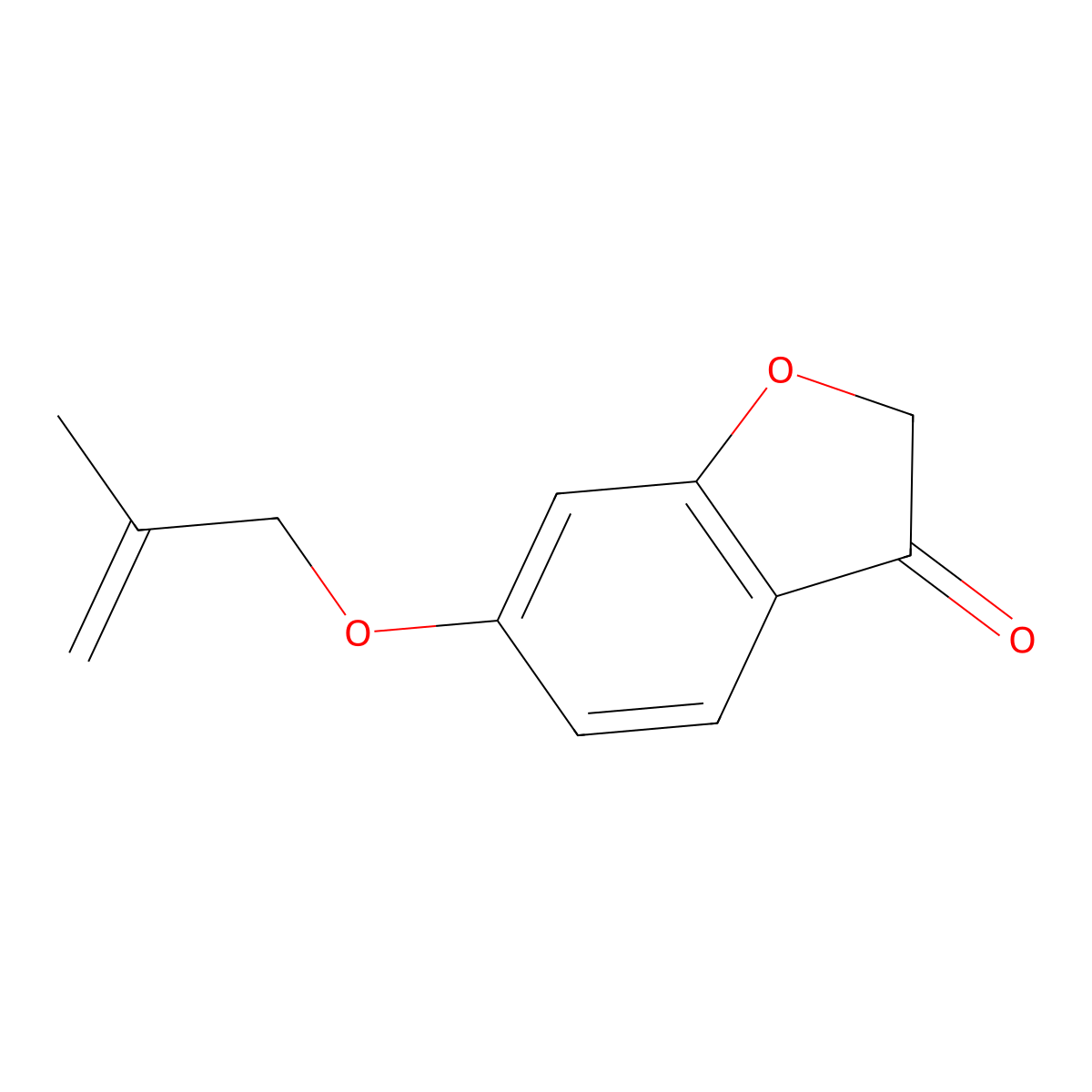 6-((2-Methylallyl)oxy)benzofuran-3(2H)-one molecular structure, CAS 194855-59-9