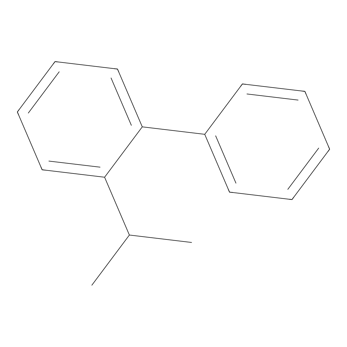 2-Isopropylbiphenyl molecular structure, CAS 19486-60-3