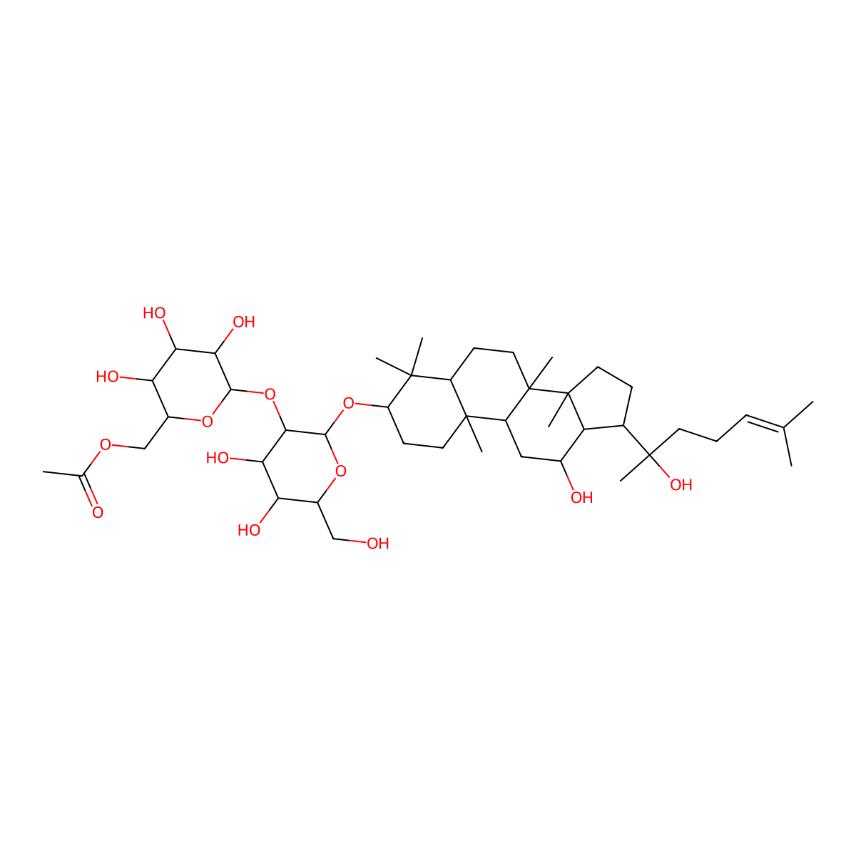 Ginsenoside Rs3 molecular structure, CAS 194861-70-6